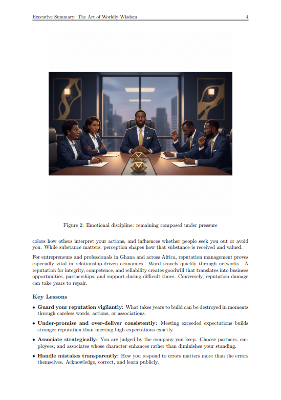 The Art of Worldly Wisdom: Executive Summary - Strategic Thinking and Timeless Leadership for Modern Entrepreneurs (African Edition) · Screenshot 1