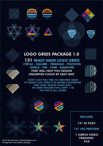 Logo Grids Package 1.0 (Digital Design Toolkit)